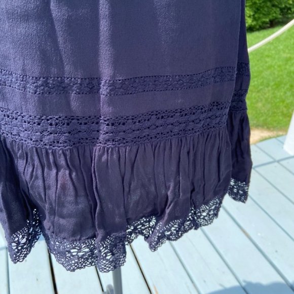 Beautifully braided detail Maje dress in Navy Blue Size 3 (Maje) EUC - Picture 4 of 16